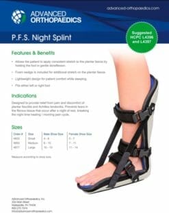 AO Plantar Fasciitis Night Splint