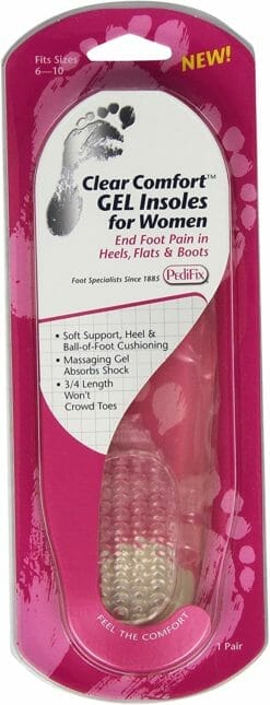 PediFix Clear Comfort Gel Insoles for Women