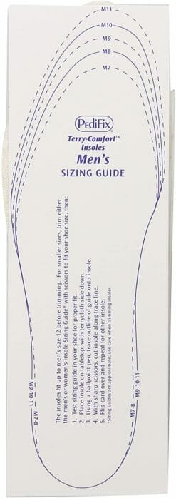 PediFix Sockless Terry Comfort Insoles