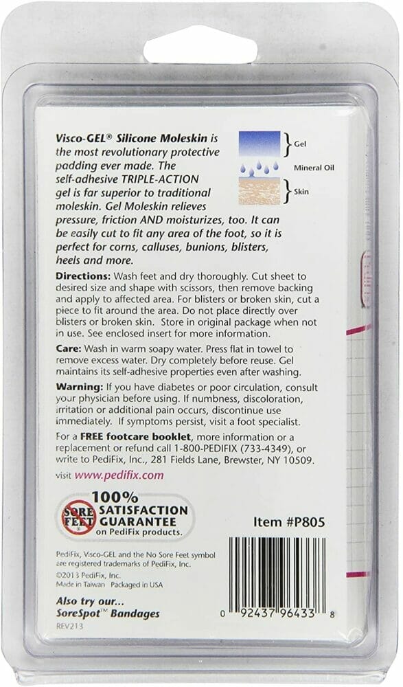 PediFix Visco-GEL Moleskin Protective Padding