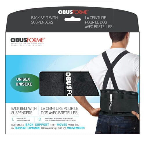 OBUSFORME Back Support Belt with Suspenders