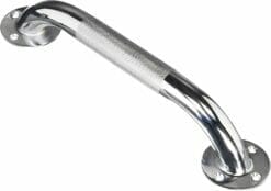 Alternative view of Carex Textured Chrome Wall Grab Bar – Provides Stability When Going In and Out of the Shower