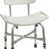 Drive Medical 12021KD-1 Bariatric Heavy Duty Bathroom Bench with Back