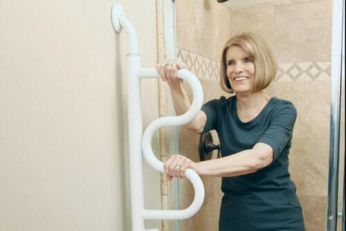 Stander Curve Bathroom Grab Bar for Seniors