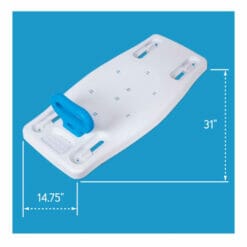 Carex Portable Shower Bench with a Safe Grip dimensions