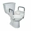 Drive Medical 2-in-1 Locking Raised Toilet Seat with Tool-free Removable Arms