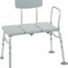 Drive Medical PreserveTech™ Bathtub Transfer Bench – Adjustable Backrest,