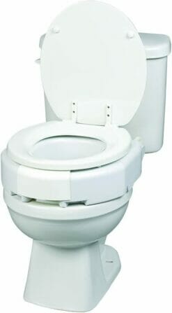 Maddak Secure-Bolt™ Hinged Elevated Toilet Seat – 3 Inch Height Raiser