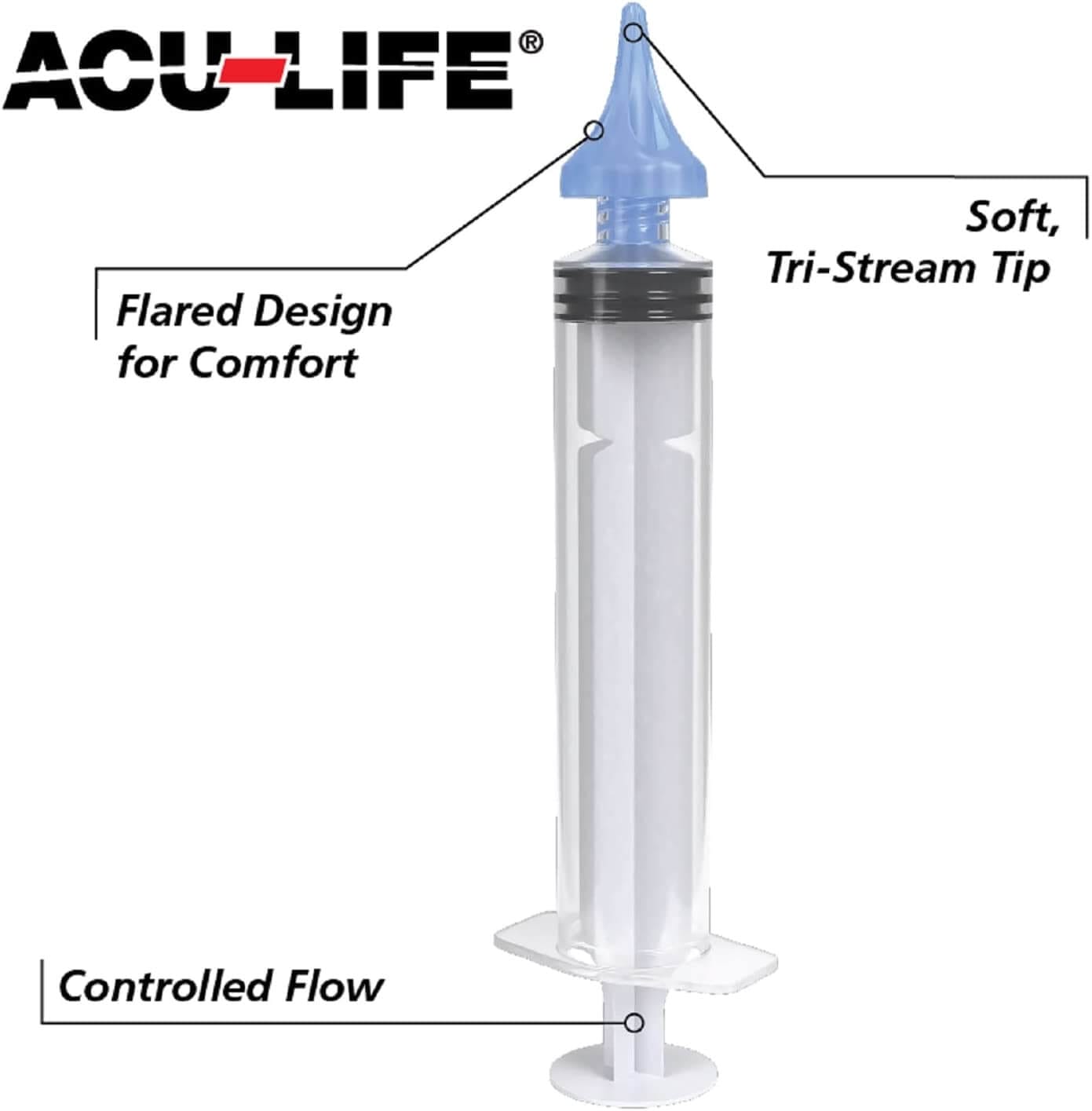 Acu-Life Earwax Removal Syringe Flared design