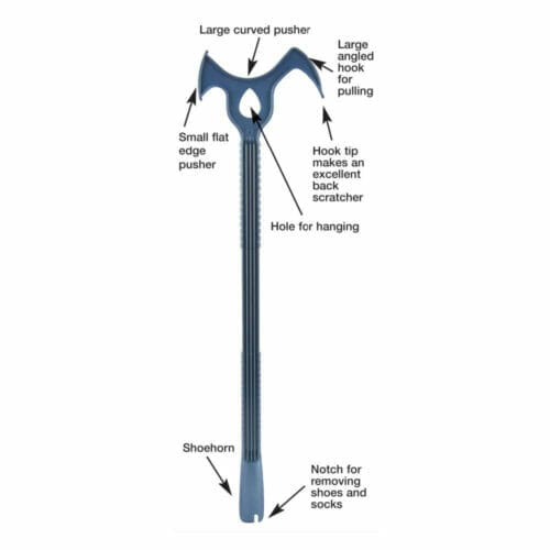 Maddak Combination Dressing Stick & Shoehorn features