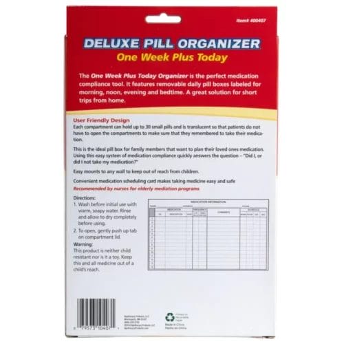 Acu-Life Weekly Pill Organizer package