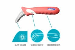 Stander HandyBar Car Emergency Escape Tool with Window Breaker and Seat Belt Cutter