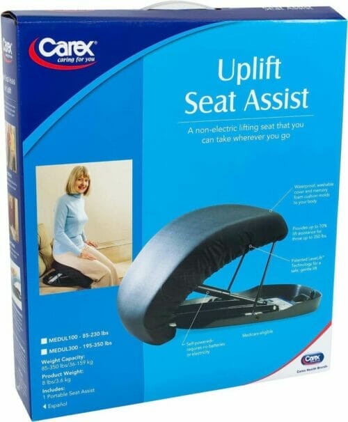 Carex Uplift Seat Assist With Memory Foam package