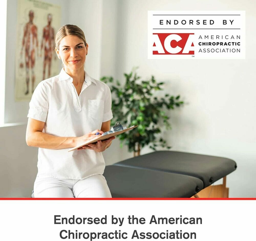 ObusForme Lowback Backrest Support endorsed by the American Chiropractic Association