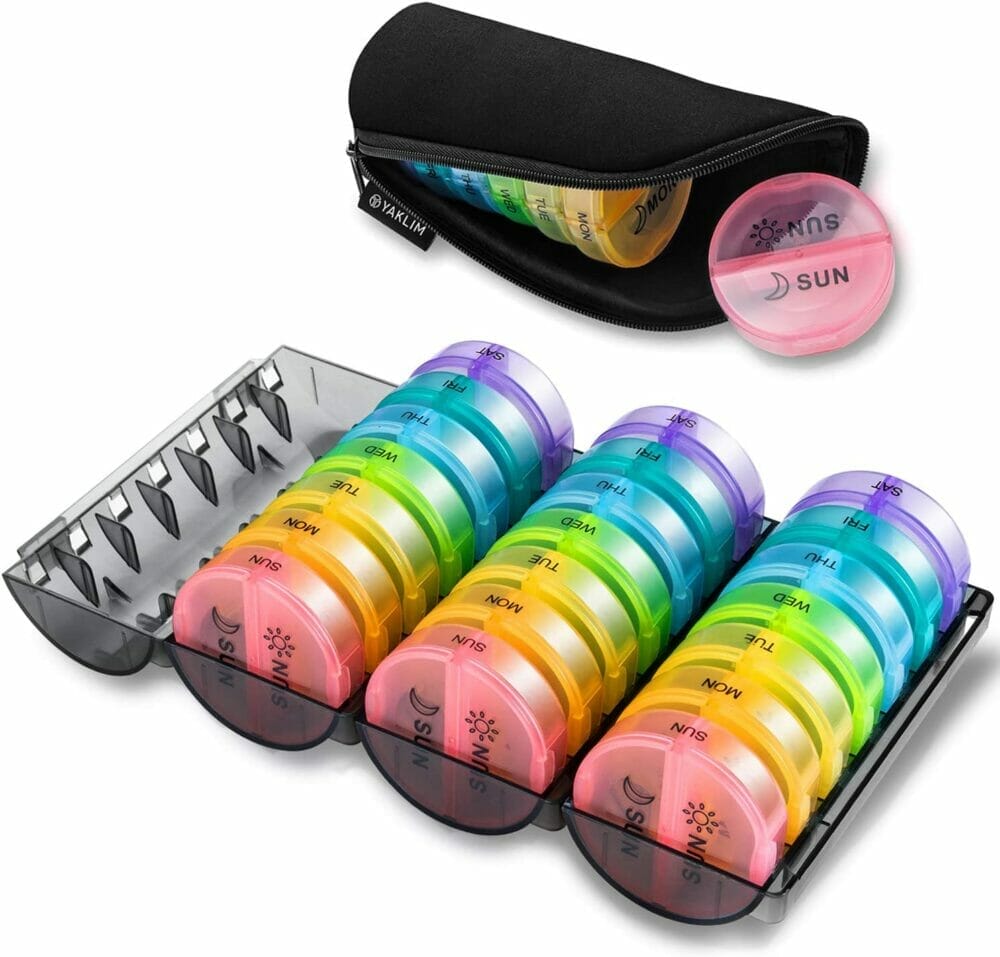 Yaklim Monthly Pill Organizer