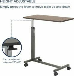 Drive Medical Non-Tilt Overbed Table