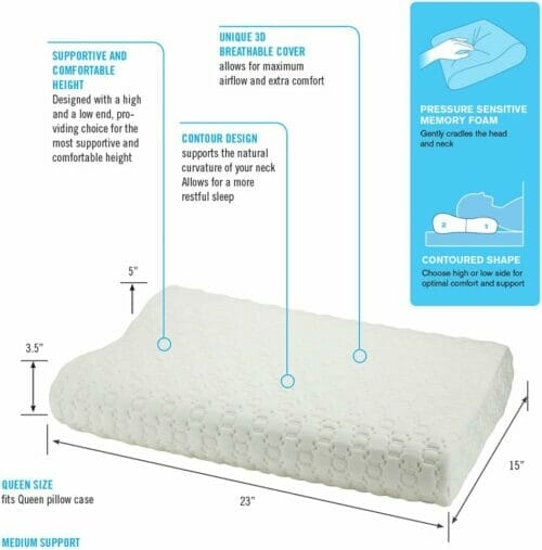 ObusForme Comfort Sleep Contoured Pillow