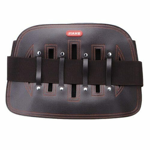 Adjustable Leather Lumbar Back Brace
