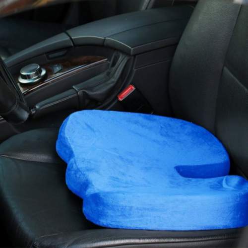 Blue Orthopedic Memory Foam Seat Cushion