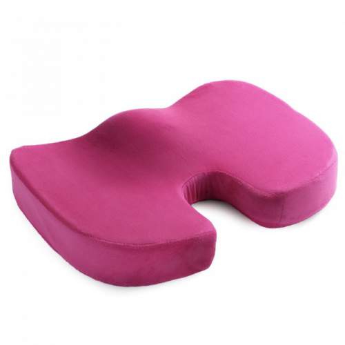 Pink Orthopedic Memory Foam Seat Cushion