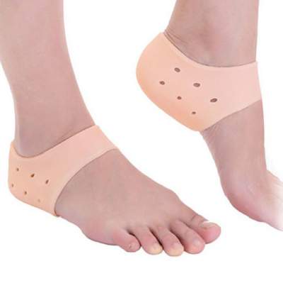 Khaki Silicone Moisturizing Gel Heel Protectors