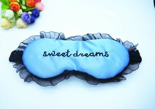 woman Sleeping Eye Mask blue
