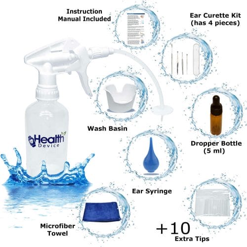 All-in-one Ear wax removal kit components