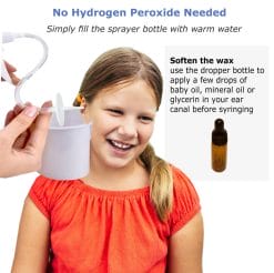 Ear wax removal kit - no hydrogen peroxide needed