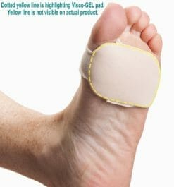 PediFix Visco-gel Silicone Thin Forefoot Cushion - Relieves forefoot pain