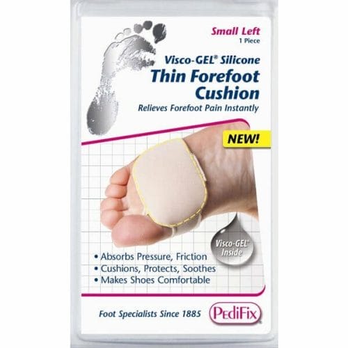PediFix Visco-gel Silicone Thin Forefoot Cushion - Relieves forefoot pain