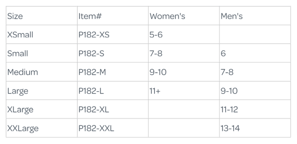 Pedifix Arch Support Cradles - Relieve Foot Pain sizes