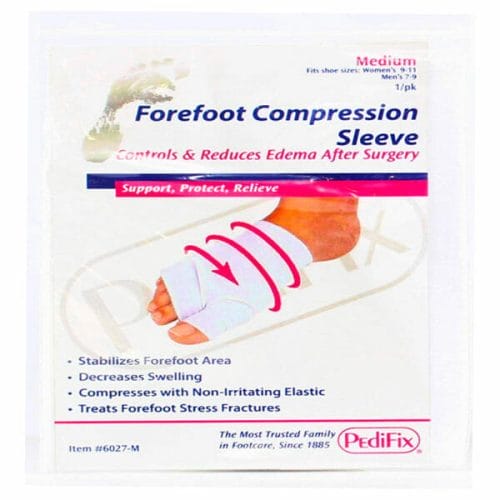 PediFix Forefoot Compression Sleeve - Decreases swelling after surgery