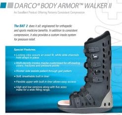 Darco Body Armor Cam Walker II features and benefits