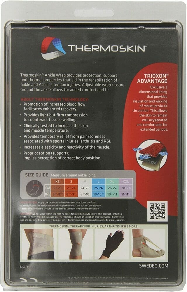 Thermoskin Ankle Wrap – Provides Adjustable Compression and Support for Fast Healing of Injuries, Arthritis and More - Image 3