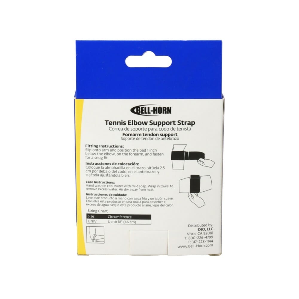 Bell-Horn Tennis Elbow Support Strap care instructions