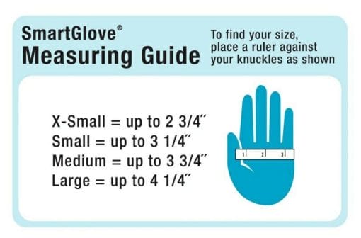 imak smart glove size chart guide