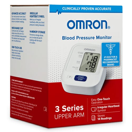 OMRON 3 Series Upper Arm Blood Pressure Monitor