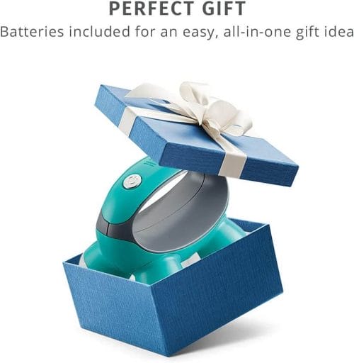 Homedics Quatro Mini Massager with Hand Grip – batteries included gift