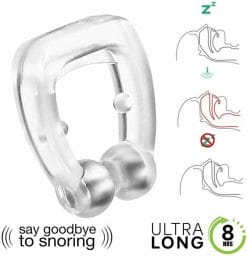 SnoreFree Anti-Snoring Nose Clip – ultra long