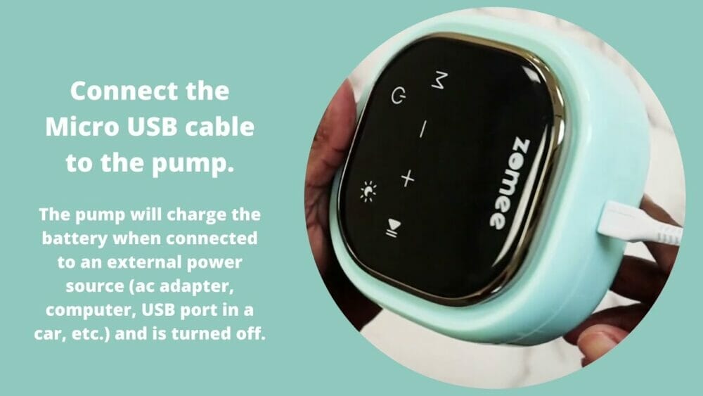 Zomee Z2 Electric Breast Pump Bundle With Tote And Cooler Kit - Image 3