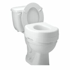 Carex Raised Toilet Seat with Rubber Pads