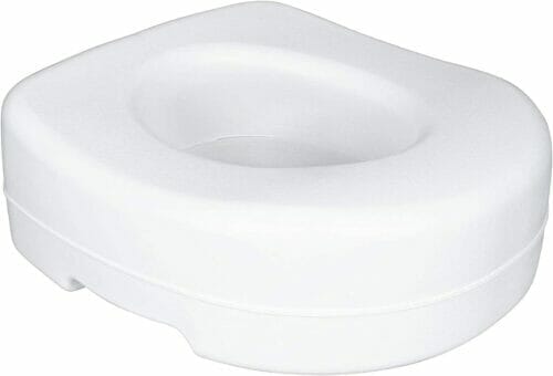 Carex Raised Toilet Seat with Rubber Pads