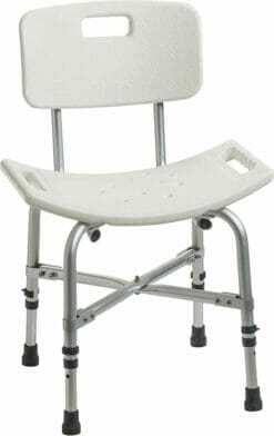 Drive Medical 12021KD-1 Bariatric Heavy Duty Bathroom Bench with Back