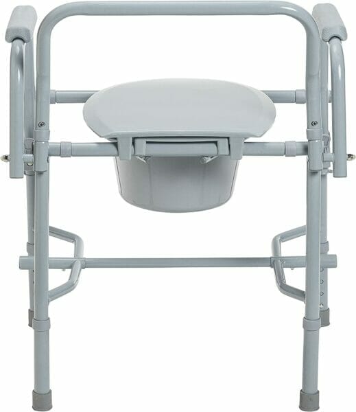 Drive Medical K. D. Deluxe Steel DropArm Commode Allows Safe And
