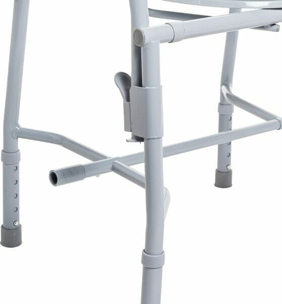 Drive Medical K. D. Deluxe Steel DropArm Commode Allows Safe And Easy Transfer Of Patients