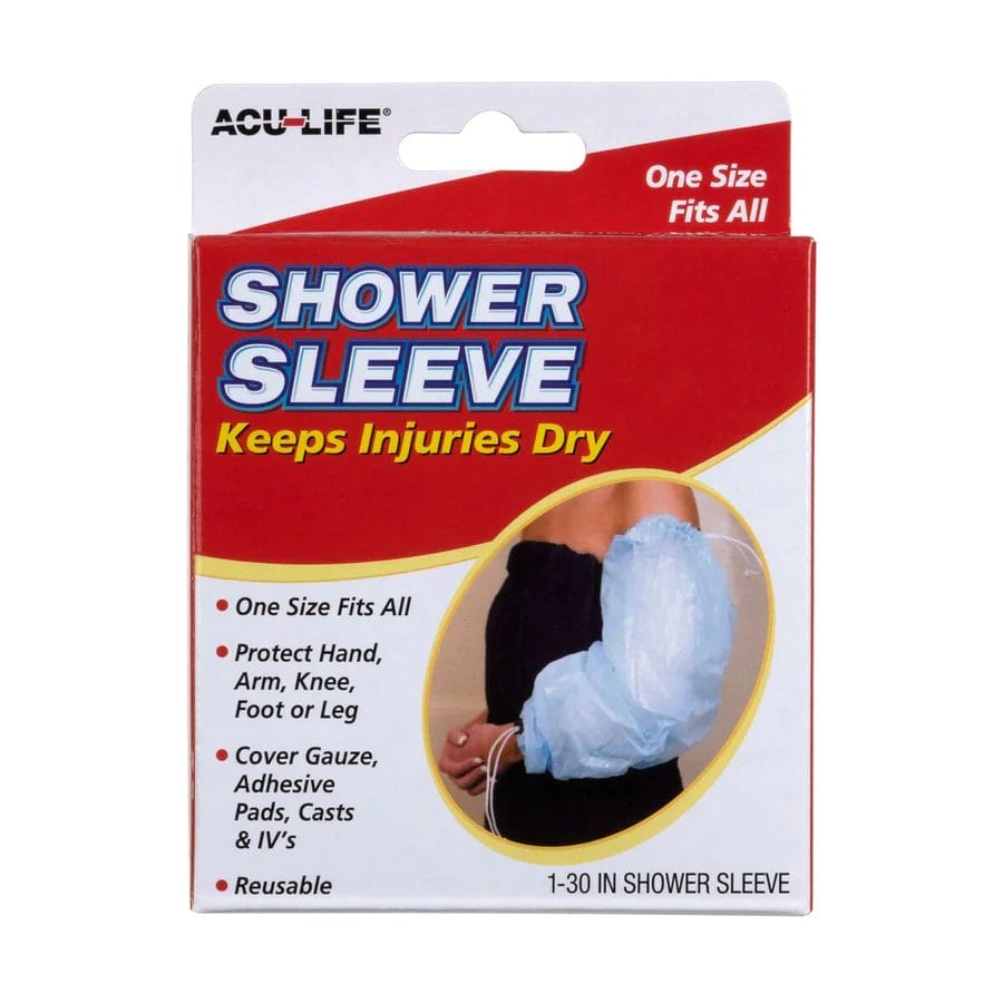 Acu-Life Shower Sleeve (Waterproof & Reusable) - Keeps Injuries Dry, One Size Fits All - Image 2