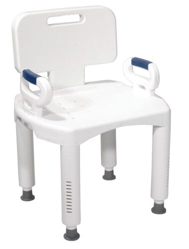Drive Medical Premium Shower Chair With Back And Arms