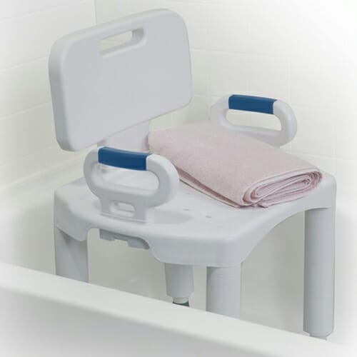 Drive Medical Premium Shower Chair With Back And Arms