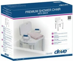 Drive Medical Premium Shower Chair With Back And Arms