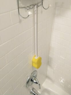 Figure 8 Blue Jay I Got Your Back Bath Sponge hanging